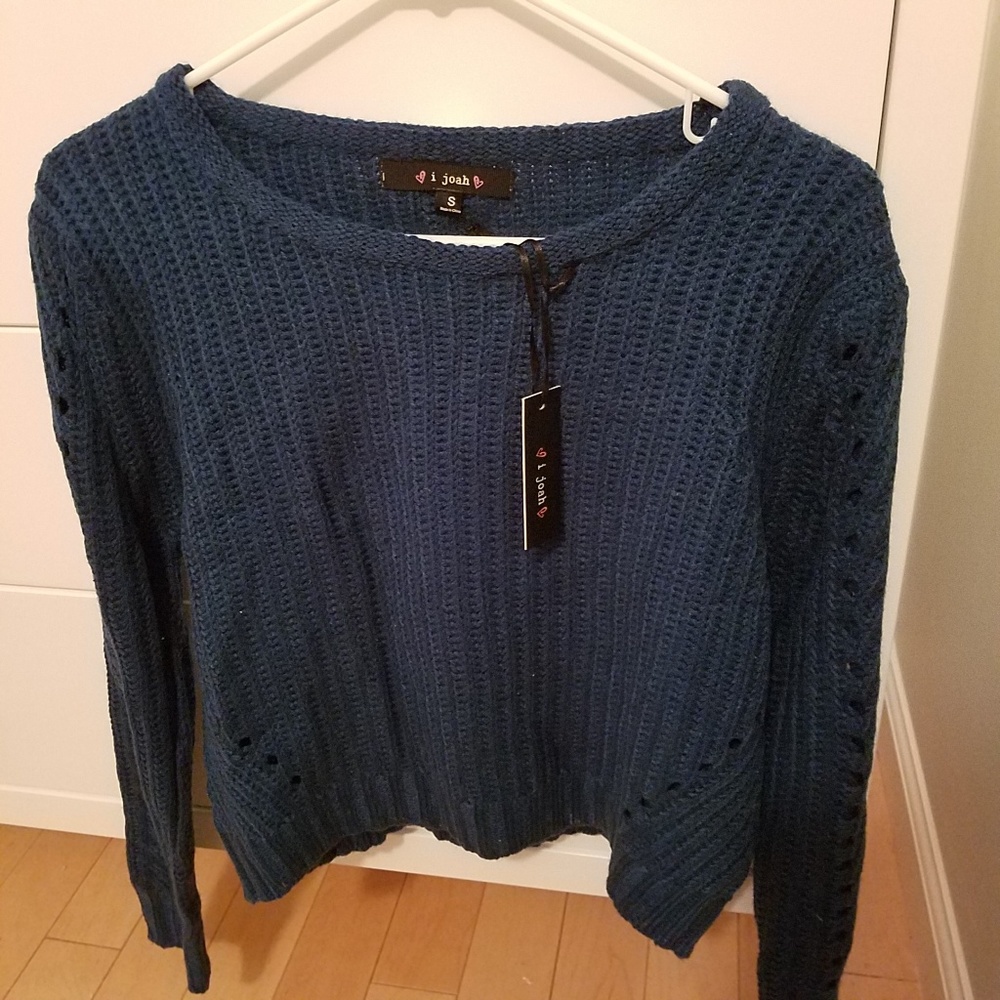NWT Urban Outfitters i joah blue shaker sweater
